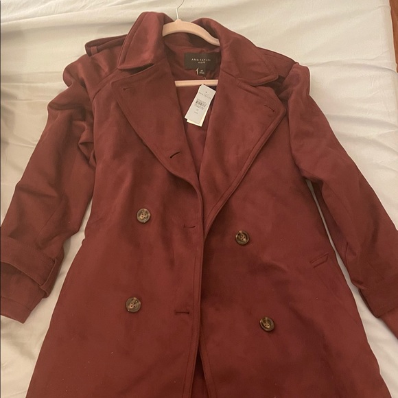 Ann Taylor Faux Suede Coat - Picture 3 of 4